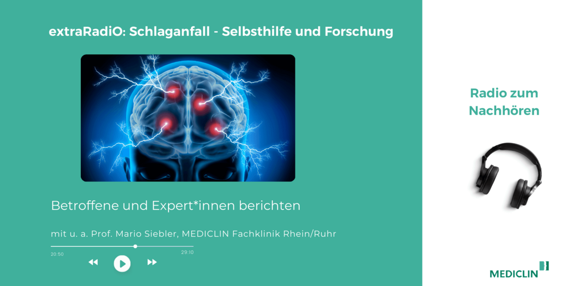Schlaganfall: Selbsthilfe und Forschung – extraRadiO berichtet